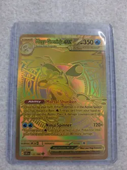 Pokemon TCG Chaos Rising Mega Greninja Ex Mega Hyper Rare 122/086 English Gold - Image 1