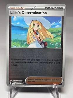 Lillie's Determination 119/132 UC Mega Evolution Pokemon Reverse Holo NM/M - Image 1