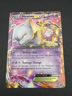 Pokemon TCG Mewtwo EX XY107 XY Black Star Promo Holo Card 2016 NM Condition - Image 1