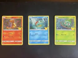 Pokemon McDonald’s 25th Anniversary Promo Charmander Bulbasaur Squirtle Holo Lot - Image 1