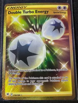 Pokemon TCG SWSH10: Astral Radiance #216/189 Double Turbo Energy (Secret) NM - Image 1