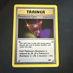 Resistance Gym 109/132 Rare Gym Challenge Pokemon Unlimited Near Mint - Image 1