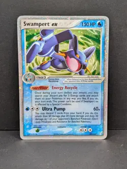 Swampert ex 98/100 Crystal Guardians Holo Rare Pokemon TCG Nintendo MP - Image 1