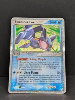 Swampert ex 98/100 Crystal Guardians Holo Rare Pokemon TCG Nintendo MP - Image 3