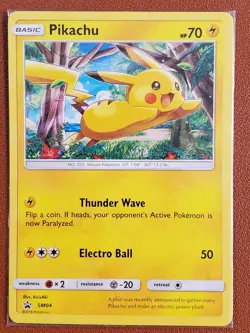 Pikachu SM04 Sealed Promo Pokemon Card 2016 Black Star Promo Non Holo Mint - Image 1