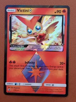 Victini Prism Star Rare Dragon Majesty Black Edition Holo 7/70 NM LP Pokemon TCG - Image 1