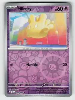 Milcery 64/142 Stellar Crown C Reverse Holo NM/M Pokemon - Image 1
