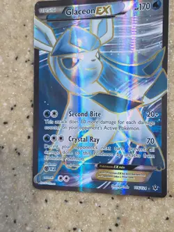 Pokemon Glaceon EX Full Art Holo Ultra Rare Fates Collide 116/124 Card - Image 1