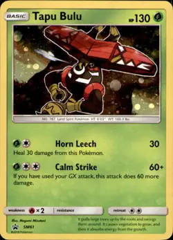 Tapu Bulu - SM61 Sun & Moon Promo P Holo Pokemon NM/M - Image 1