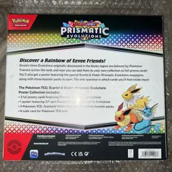 Pokemon Scarlet & Violet Prismatic Evolutions Poster Collection NEW SEALED - Image 2