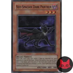 Yugioh Neo-Spacian Dark Panther POTD-EN005 Super Rare LP - Image 1