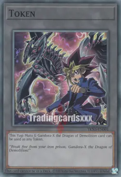 Yu-Gi-Oh! Token "Yugi Muto & Gandora-X" : SR LEDE / TKN5-EN001 - Image 1