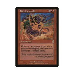 Burning Sands Magic the Gathering Odyssey Rare LP Lightly Played Single Card - Image 1