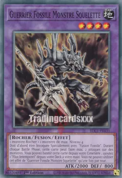 Yu-Gi-Oh! Guerrier Fossile Monstre Squelette : C BLC1-FR131 - Image 1