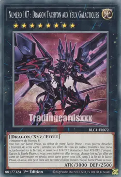 Yu-Gi-Oh! Numero 107 : Dragon Tachyon aux Yeux Galactiques : C BLC1-FR072 - Image 1