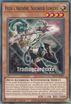 Yu-Gi-Oh! Felis l'Archere, Seigneur Lumiere : C BLC1-FR061 - Image 1