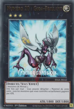 Yu-Gi-Oh! Numero 20 : Giga-Brillant : UR STAX-FR042 - Image 1
