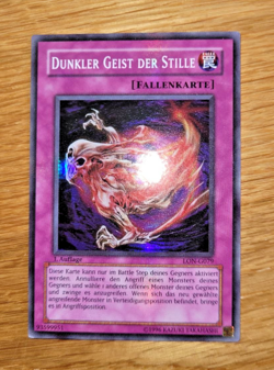 YUGIOH 2004 Dunkler Geist der Stille LON-G079 Super Rare Deutsch 1. Auflage - Image 1