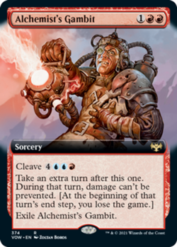 x1 Alchemist's Gambit - Foil - Extended Art R MTG Innistrad: Crimson Vow M/NM, E - Image 1