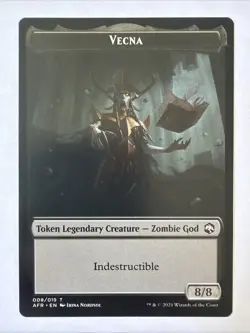 Vecna 1x TOKEN MtG ENGLISH Adventures in the Forgotten Realms LP AFR - Image 1