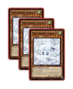Yugioh! Mulcharmy Fuwalos L26D-ENX12 (Common) 1st Ed 3x "X-Saber Support" - Image 1