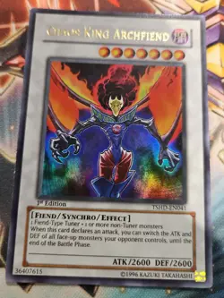 Yugioh - Chaos King Archfiend TSHD-EN041 NM 1st ed Ultra Rare - Image 1
