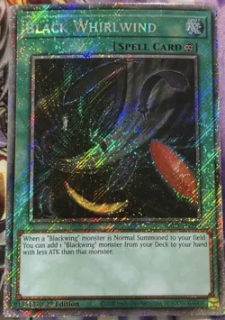 Yugioh Black Whirlwind Platinum Secret Rare RA03 - Image 1