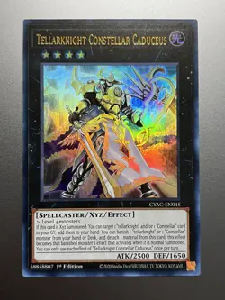 Yugioh - Tellarknight Constellar Caduceus Ultra Rare CYAC-EN045, NM, 1st Ed - Image 1