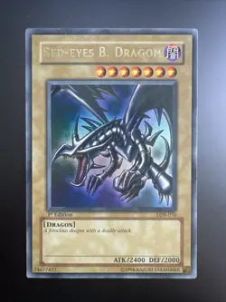 Yugioh Red-Eyes B. Dragon LOB-070 1st Edition LP - Image 1