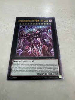 Yugioh Super Starslayer Ty-Phon Sky Crisis OP30-EN003 ULTIMATE RARE Near Mint - Image 3