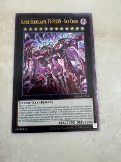 Yugioh Super Starslayer Ty-Phon Sky Crisis OP30-EN003 ULTIMATE RARE Near Mint - Image 4
