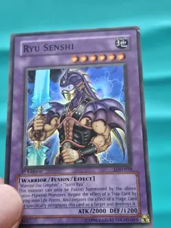 Yugioh Card - Ryu Senshi Super Rare 1st Edition LOD-019 HP - Image 1