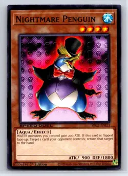Nightmare Penguin SBC2-ENI13 Speed Duel: Battle City Finals Yu-Gi-Oh LP - Image 1