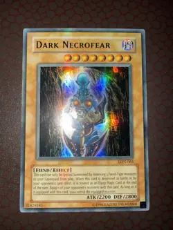 Yu-Gi-Oh! Dark Necrofear (Misprint Faded Print) -LON-065- Ultra- Unlimited NM! - Image 1
