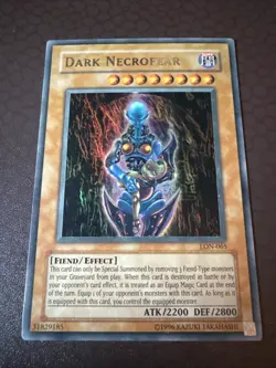 Yu-Gi-Oh! Dark Necrofear (Misprint Faded Print) -LON-065- Ultra- Unlimited NM! - Image 3
