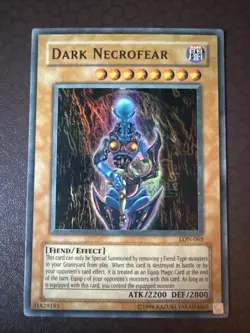 Yu-Gi-Oh! Dark Necrofear (Misprint Faded Print) -LON-065- Ultra- Unlimited NM! - Image 4