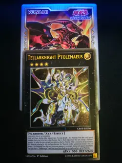 Yu-Gi-Oh!: Tellarknight Ptolemaeus - CROS - EN050 - NM - 1st Ed. Ultimate Rare - Image 1