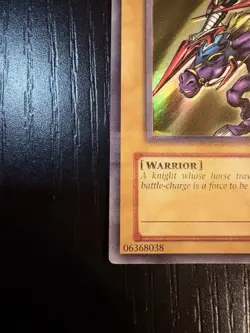 Yu-Gi-Oh! Gaia the Fierce Knight LOB-006 Ultra Rare - Foil Shift Error/Misprint - Image 4