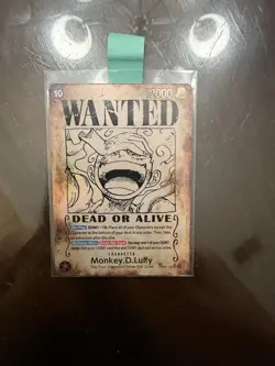 One Piece CCG Monkey.D.Luffy Wanted Card OP05-119 - Image 1