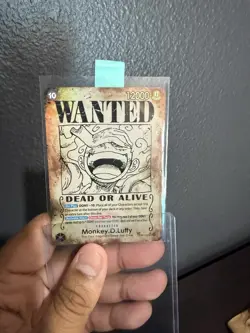 One Piece CCG Monkey.D.Luffy Wanted Card OP05-119 - Image 3