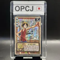 Luffy 2003 BP-C03 One Piece Card Game Prism Holo Japanese Vintage Bandai - Image 1