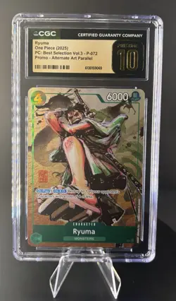 Ryuma P-072 Premium Card Collection Best Selection Vol. 3 CGC 10 Pristine - Image 1