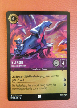Elinor - Bespelled Queen 51/204 Wilds Unknown Uncommon Cold Foil Disney Lorcana - Image 1