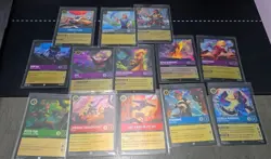 DISNEY LORCANA WILDS UNKNOWN 13 card lot - Image 1