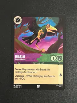 Diablo - Spiteful Raven 66/204 Archazia's Island Regular - Disney Lorcana TCG - Image 1