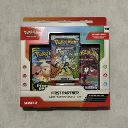 Pokemon TCG First Partner Illustration Collection Series 2 Sealed Promo Box - Image 1
