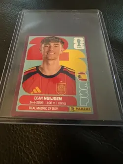2026 Panini FIFA World Cup Purple Sticker Sean Huijsen ESP 5 | Spain | Rare - Image 1