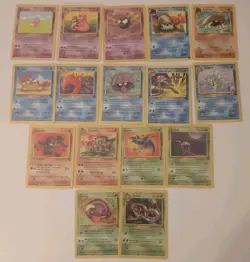 Pokemon TCG Fossil Bundle X16 Cards No Duplicates 1999 WOTC - Image 1