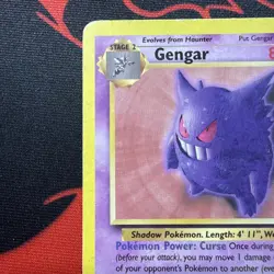 Pokemon Gengar 20/62 Fossil Unlimited Edition Regular Rare Non-Holo LP-MP - Image 3
