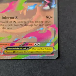 Pokemon TCG Mega Charizard X EX Flashfire Full Art Holo EN 013/094 - Image 3